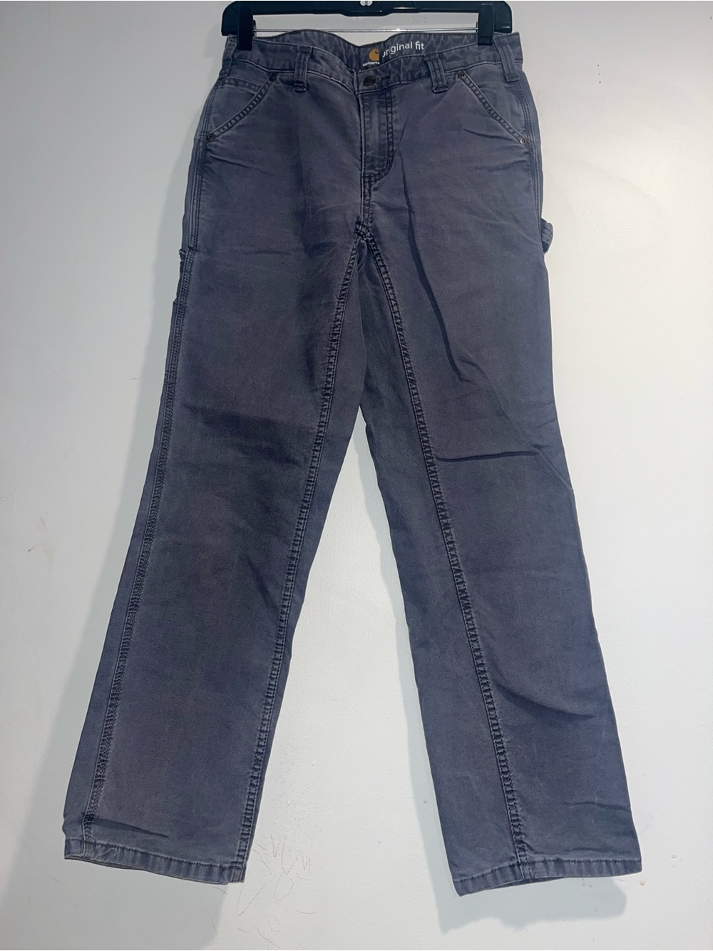 CARHARTT Rugged Flex canvas work pants in Coal